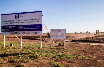 Governo anuncia retomada de obras da ZPE em Cáceres